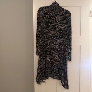 Anthropologie Maeve black turtleneck dress